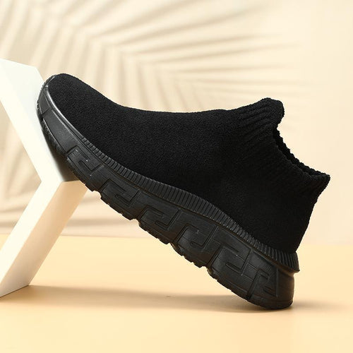 Damen nan kuscheliger Sock-Sneaker aus Teddy-Samt mit elastischem Schaft und stoßdämpfender Profilsohle Echo Archiv