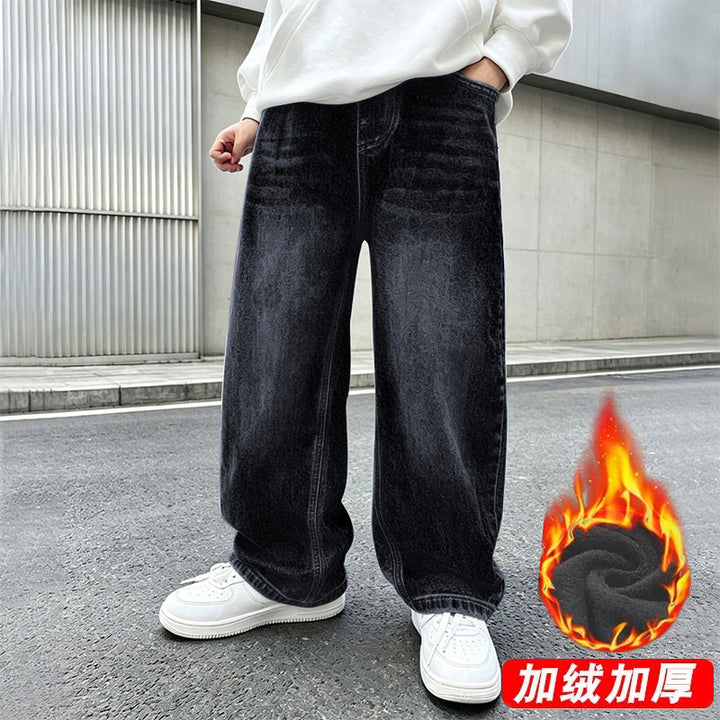 Damen weite Jeanshose mit elastischem Bund und modischem Schnitt Echo Archiv