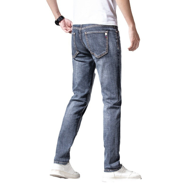 Herren Slim‑Straight Stretchjeans mit leichter Used‑Optik Echo Archiv