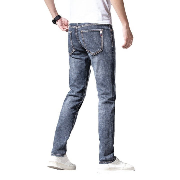 Herren Slim‑Straight Stretchjeans mit leichter Used‑Optik Echo Archiv