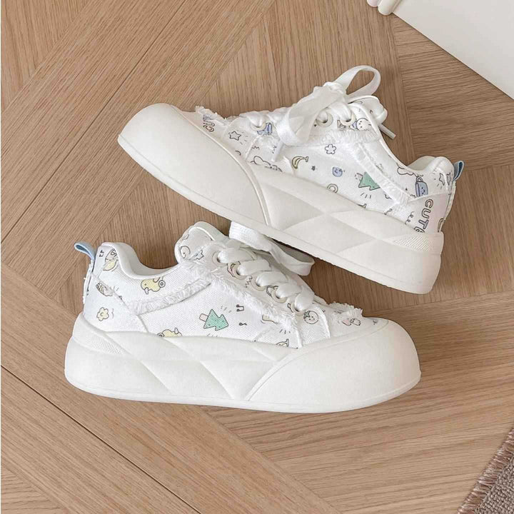 Damen Modische Freizeitsneaker mit floralem Design und komfortabler Sohle Echo Archiv