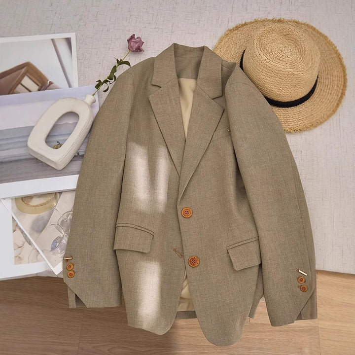 Damen Klassischer Wollblazer Echoarchiv