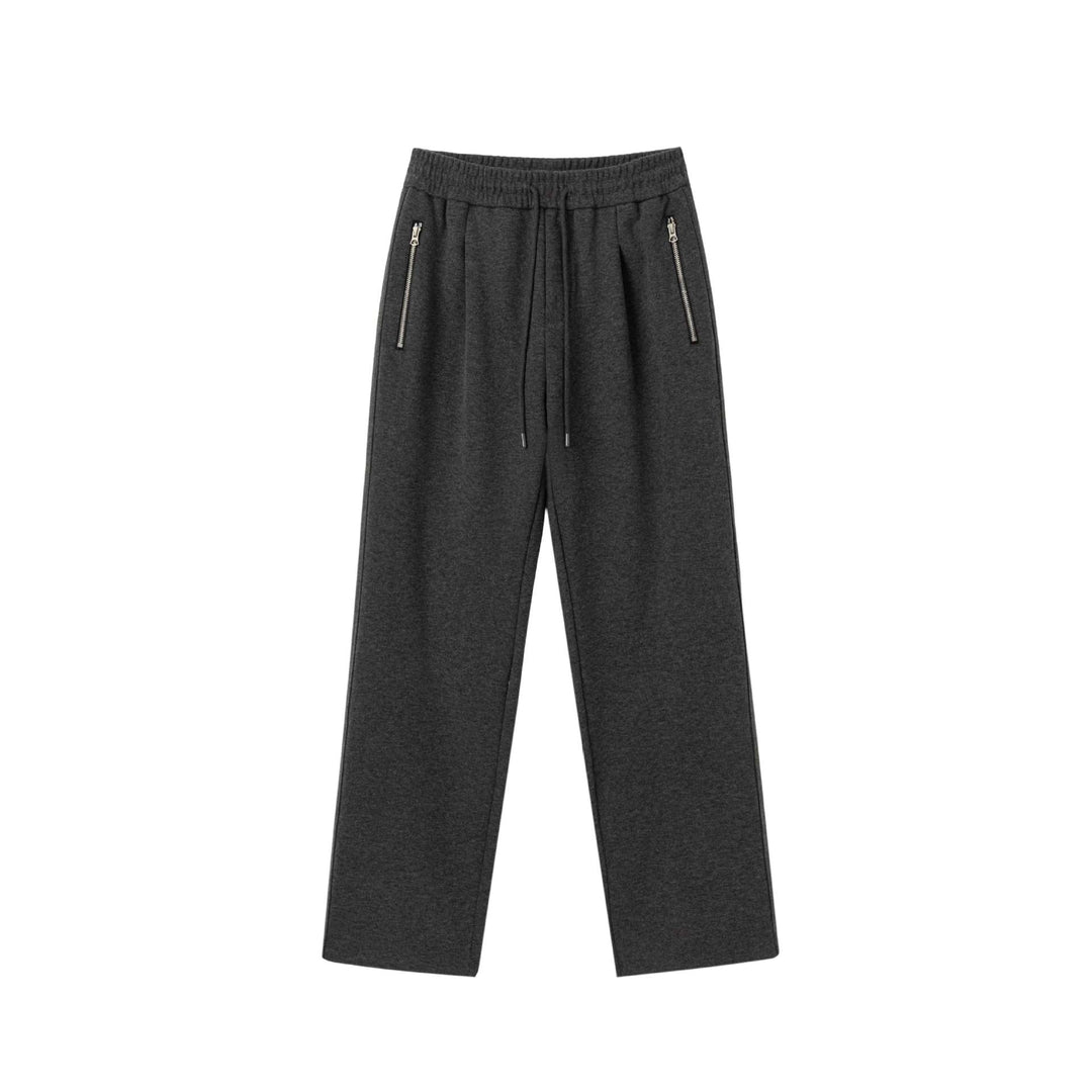 Unisex Locker geschnittene Jogginghose mit elastischem Bund und Reißverschlusstaschen Echoarchiv