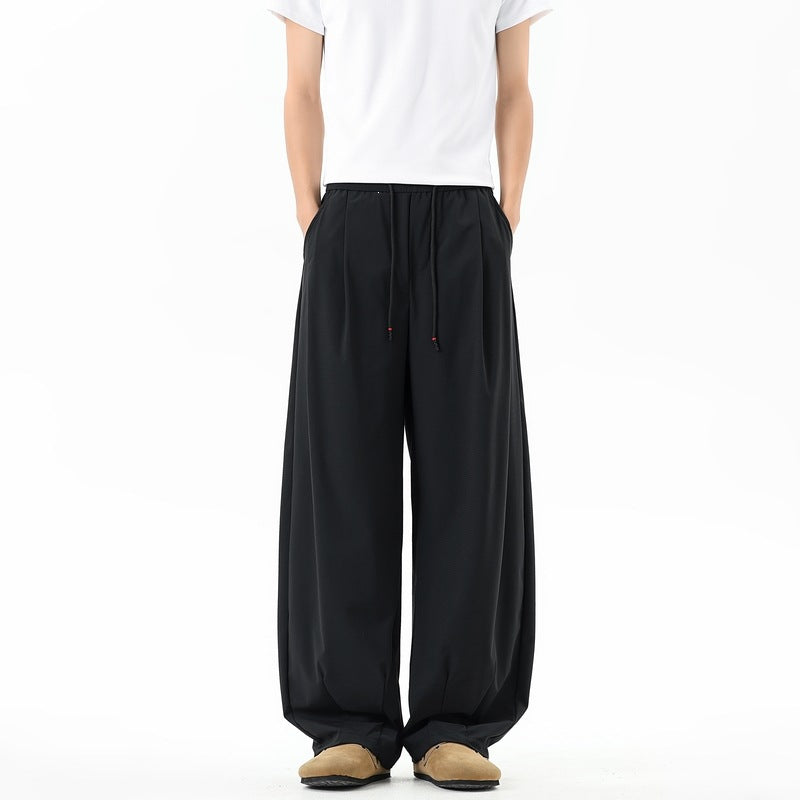 Damen Extraweite Palazzo‑Hose im Oversize‑Baggy‑Schnitt mit Elastbund & Tunnelzug Echoarchiv