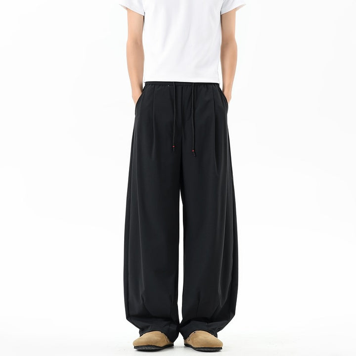 Damen Extraweite Palazzo‑Hose im Oversize‑Baggy‑Schnitt mit Elastbund & Tunnelzug Echoarchiv