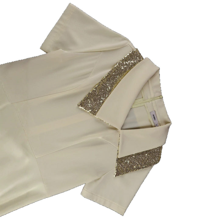 Damen elegantes Midikleid mit funkelndem Kragen Echo Archiv