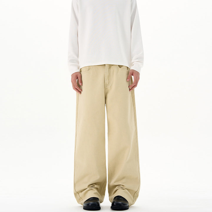 Herren Weit geschnittene Relaxed-Denim-Jeans im geraden Baggy-Schnitt mit hoher Bundlinie Echo Archiv
