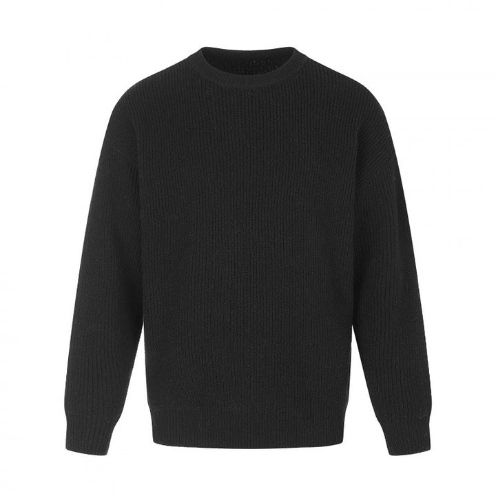 Unisex Weicher Oversize-Ribstrickpullover mit Relaxed-Schnitt und tonaler Struktur Echo Archiv
