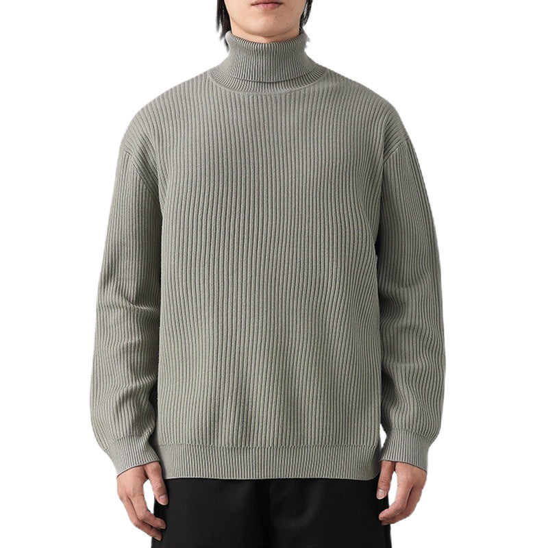 Herren Grobstrickpullover mit Stehkragen Echo Archiv