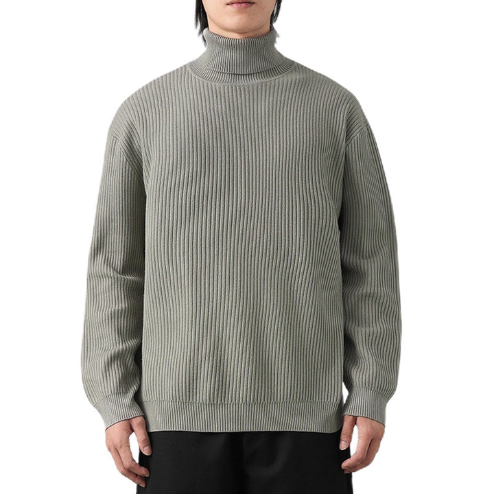 Herren Grobstrickpullover mit Stehkragen Echo Archiv