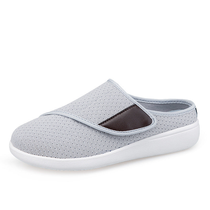 Herren nan orthopädischer Pantoffel mit verstellbarem Klettverschluss, atmungsaktivem Mesh und stoßdämpfender Schaumstoffsohle Echo Archiv
