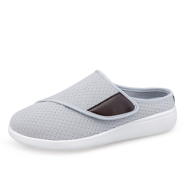 Herren nan orthopädischer Pantoffel mit verstellbarem Klettverschluss, atmungsaktivem Mesh und stoßdämpfender Schaumstoffsohle Echo Archiv