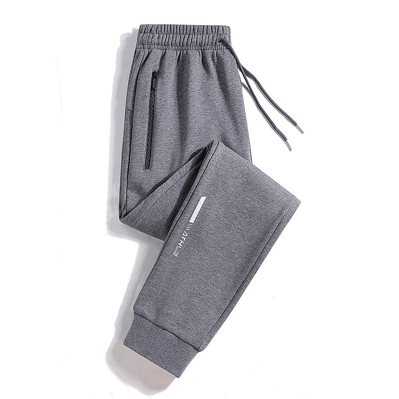 Herren Sportive Jogginghose mit Reißverschlusstasche, Kordelzug und elastischen Bündchen Echo Archiv