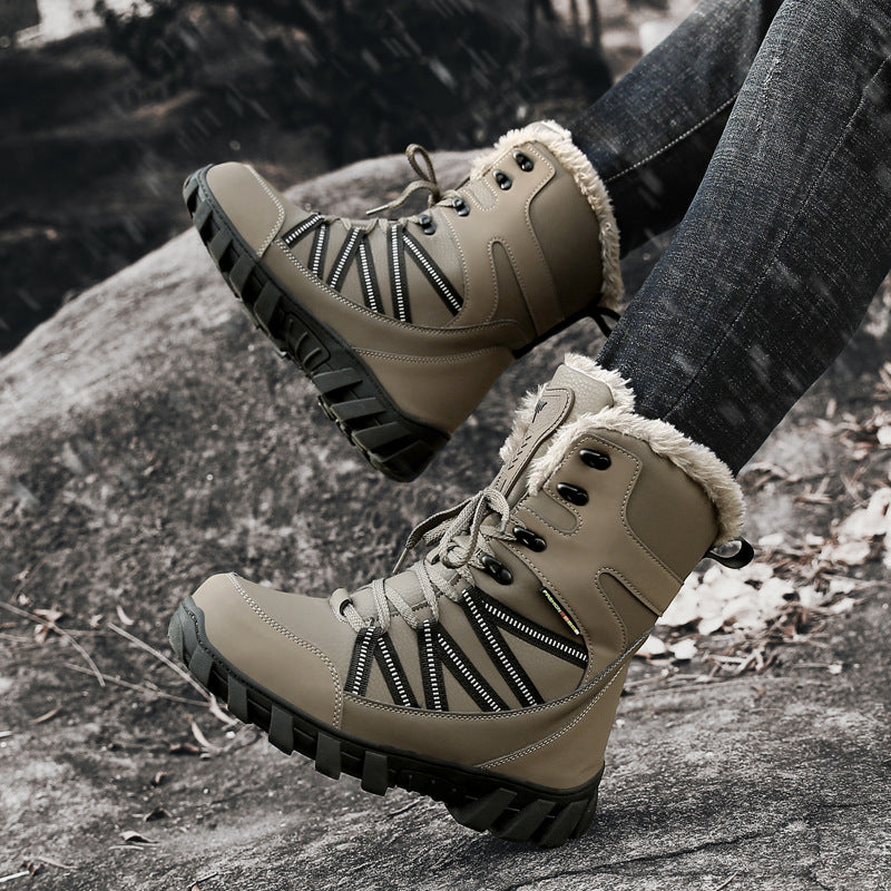 Damen Gefütterte Winterstiefel mit Kunstfellrand, wasserdichter Konstruktion und griffiger Profilsohle Echo Archiv