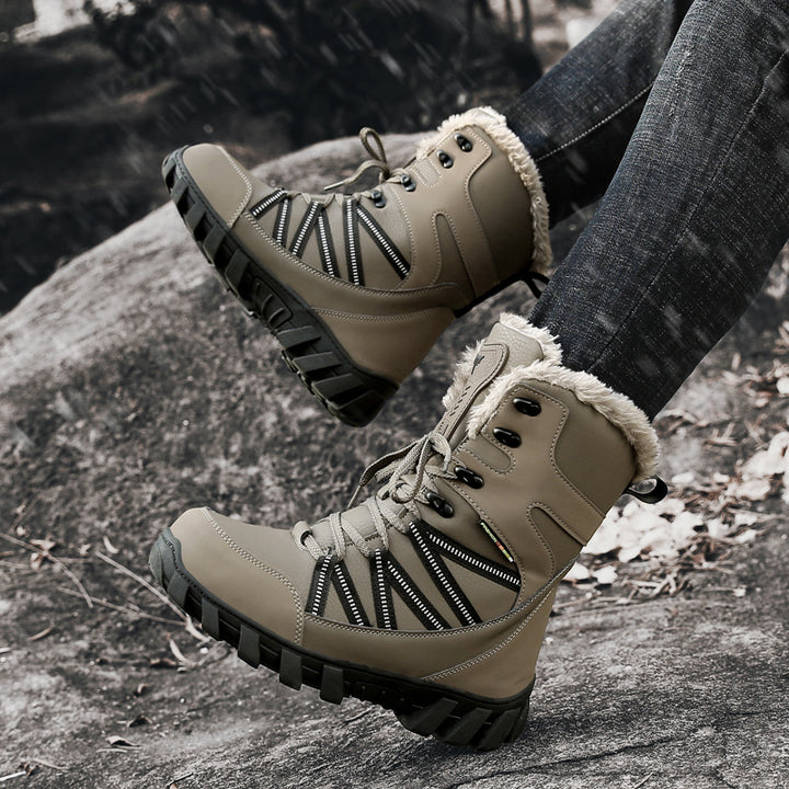 Damen Gefütterte Winterstiefel mit Kunstfellrand, wasserdichter Konstruktion und griffiger Profilsohle Echo Archiv