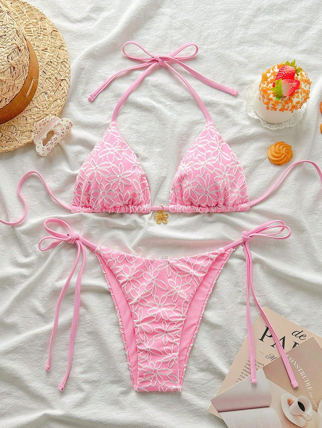 Damen Bikinitop und Spitzen-Bikiniunterteil – Maréssa