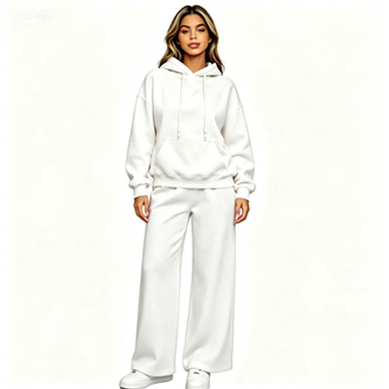 Damen Bequemer Oversized Hoodie mit weiten Jogginghosen Echoarchiv