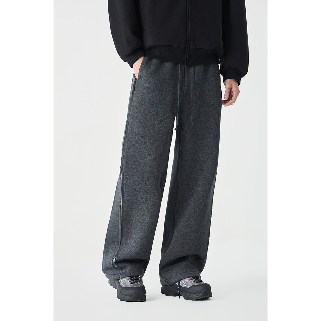 Damen Relaxed-Fit Culotte-Sweathose mit hohem Gummibund und Kontrastpaspel Echoarchiv