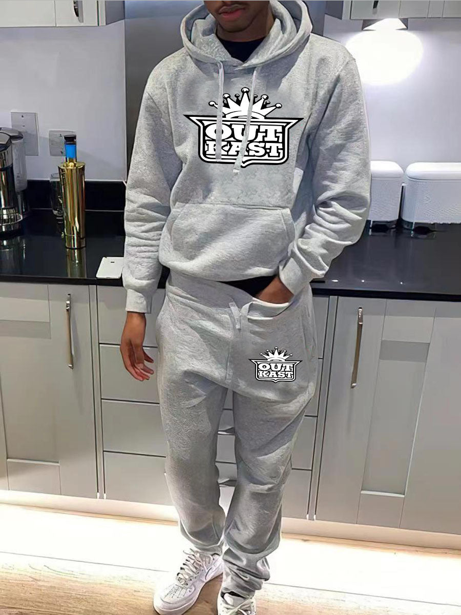 Herren Jogginganzug mit Hoodie und bequemen Sweatpants Echoarchiv