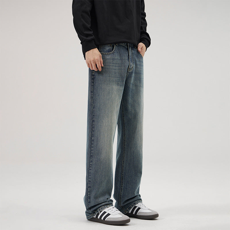 Herren Weite Vintage-inspirierte Komfort-Jeans mit geradem Bein Echo Archiv
