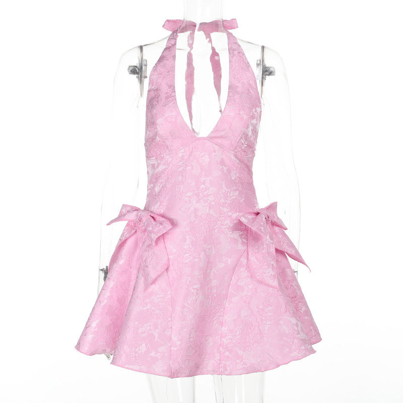 Damen Verspieltes Halterkleid mit raffinierten Schleifendetails Echo Archiv