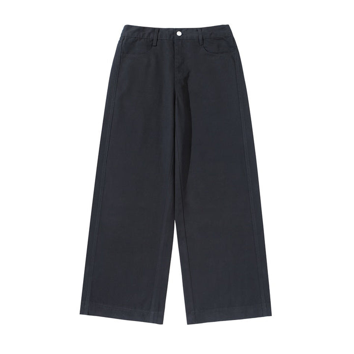 Damen Hochtaillierte Culotte-Hose aus Baumwoll-Twill mit weitem Bein Echoarchiv
