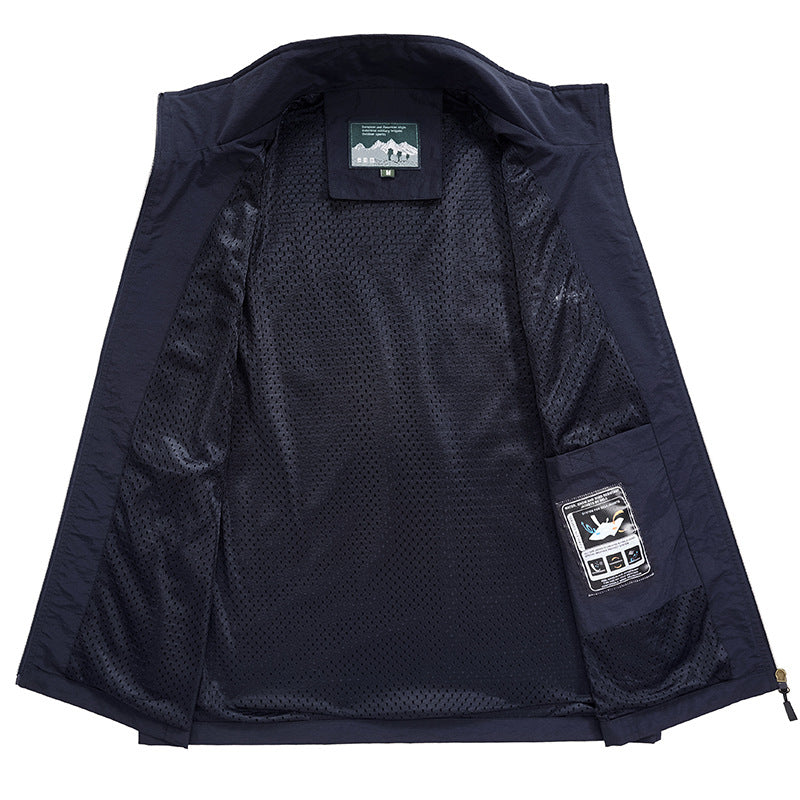 Herren Leichte Outdoor‑Softshellweste mit atmungsaktivem Meshinnenfutter und verdeckten Reißverschlusstaschen – Marzano