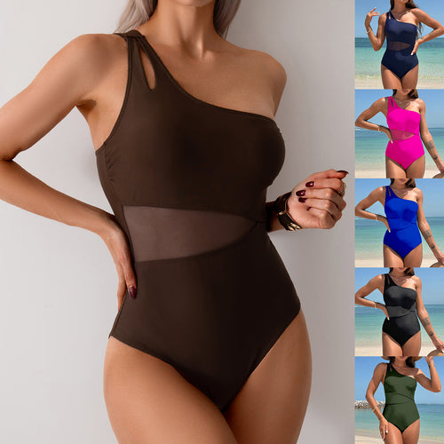 Damen eleganter Einteiler mit asymmetrischem Schnitt Echo Archiv