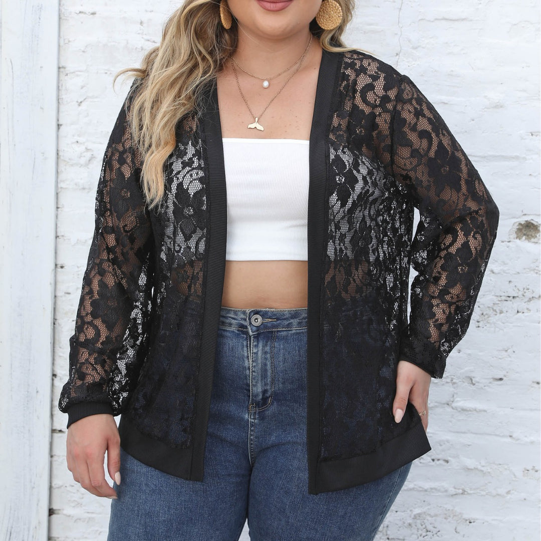 Damen luftiger Spitzen-Kimono Echo Archiv