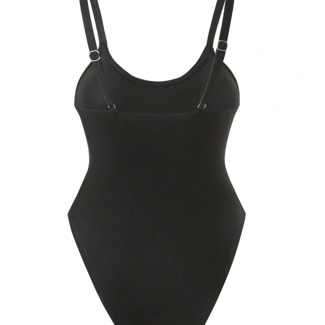 Damen Einteiler Badeanzug mit transparentem Mesh-Einsatz Echo Archiv