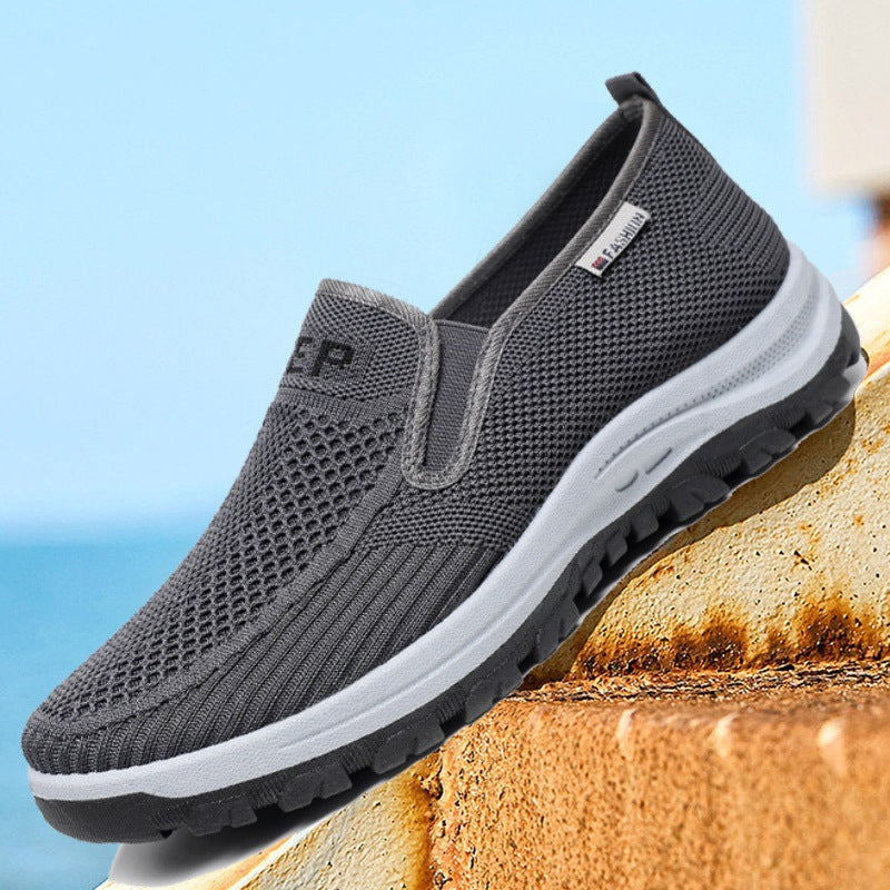 Herren Atmungsaktive Slip-On Sneakers mit rutschfester Sohle Echoarchiv
