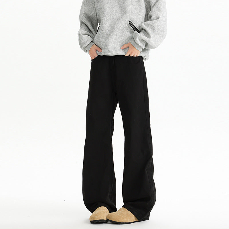 Herren weite, hochtaillierte Baumwollhose mit relaxed Fit Echo Archiv