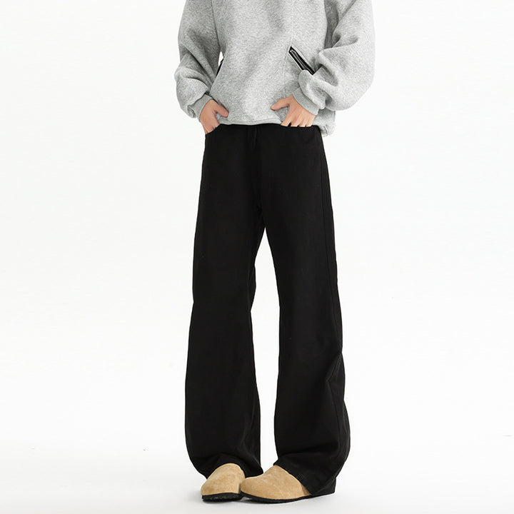 Herren weite, hochtaillierte Baumwollhose mit relaxed Fit Echo Archiv
