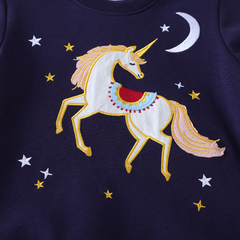 Mädchen Sweatshirt mit zauberhaftem Einhorn-Design Echo Archiv