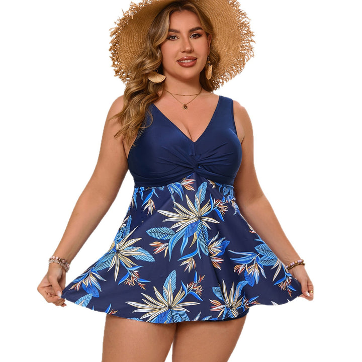 Damen Bademode mit figurfreundlichem Rock und floralem Design Echo Archiv