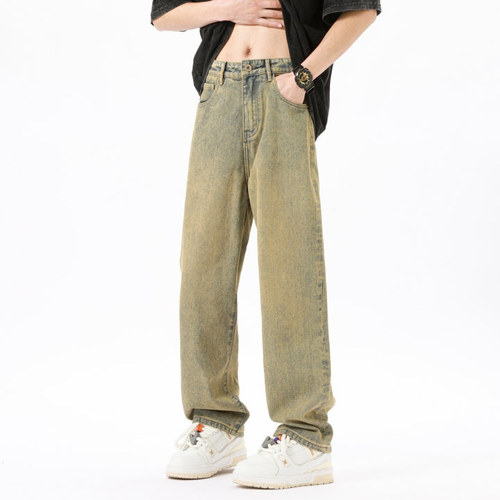 Herren weite Jeans mit lässigem Schnitt Echoarchiv
