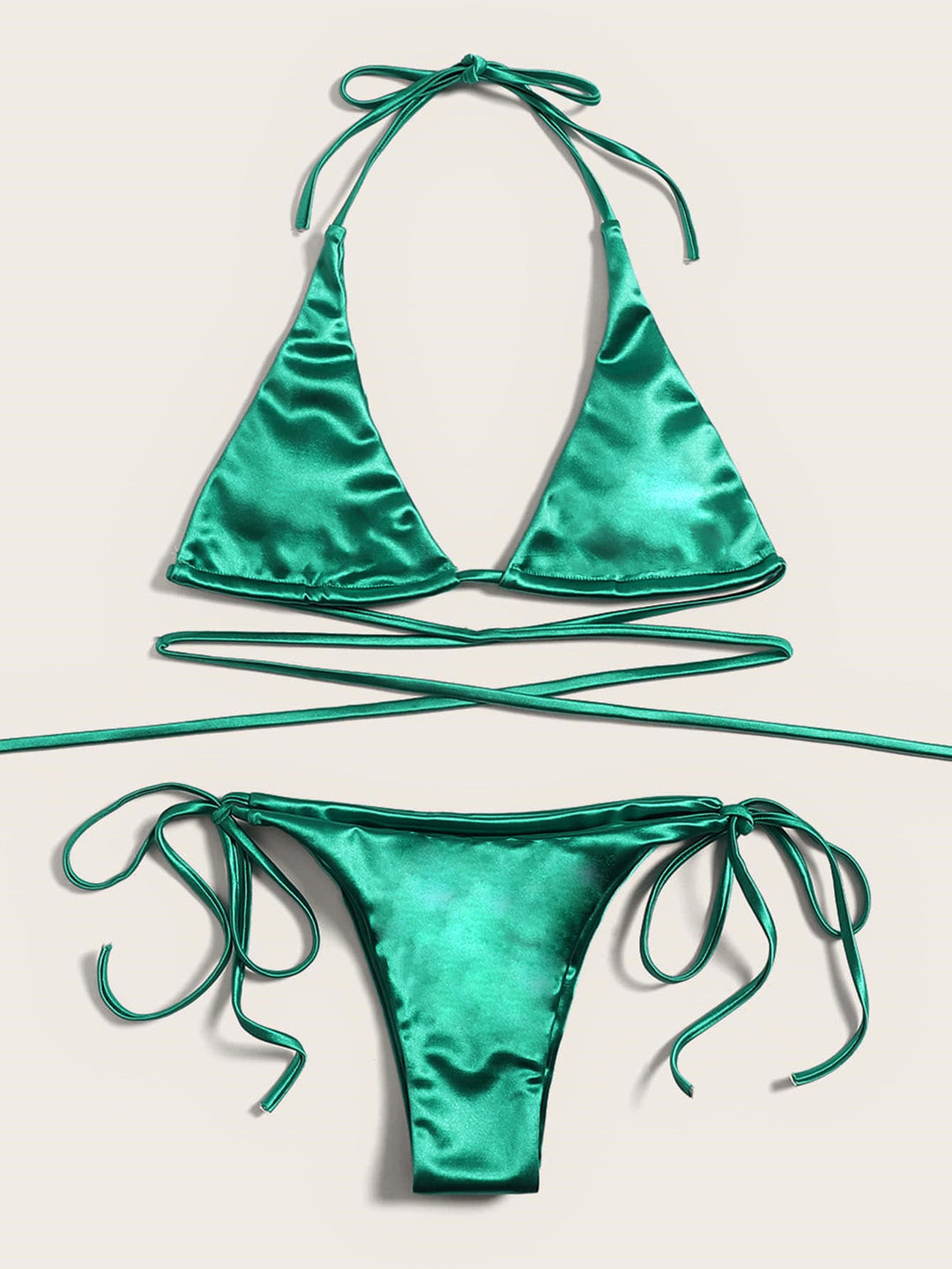 Damen Triangel-Bikini mit verführerischem Satin-Finish Echo Archiv