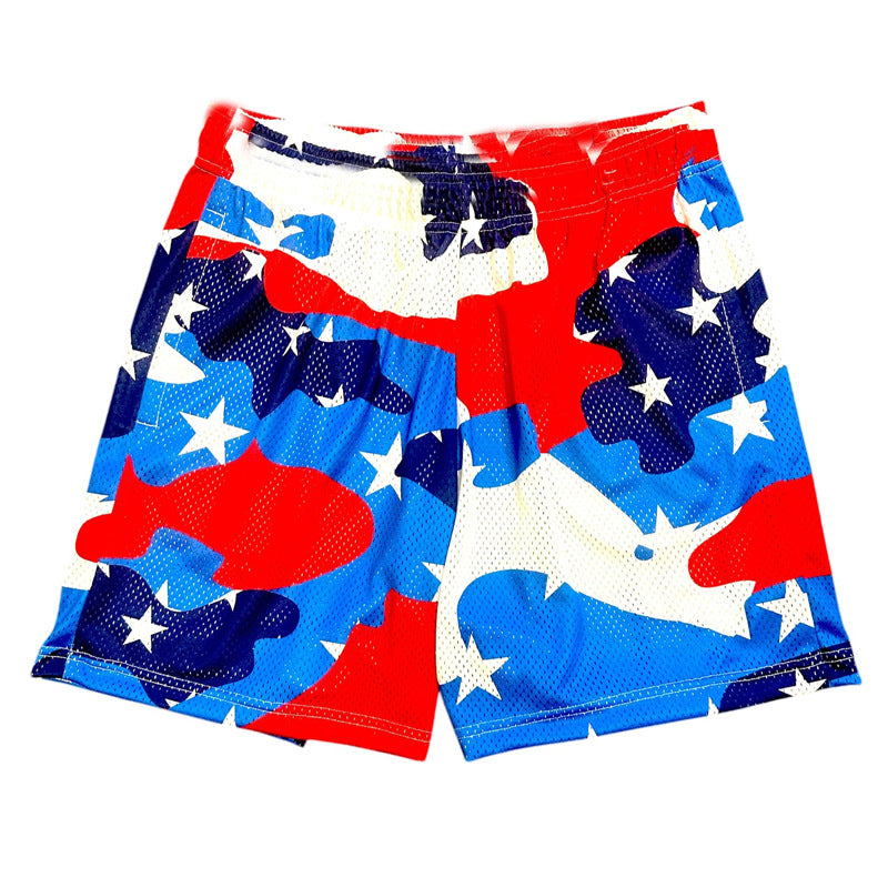 Jungen patriotische Camouflage-Badehose Echoarchiv