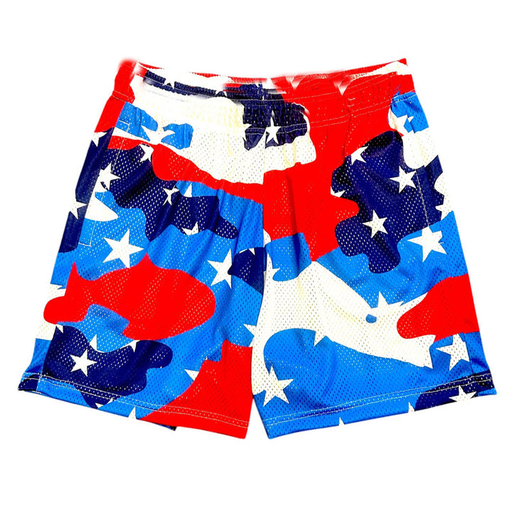 Jungen patriotische Camouflage-Badehose Echoarchiv
