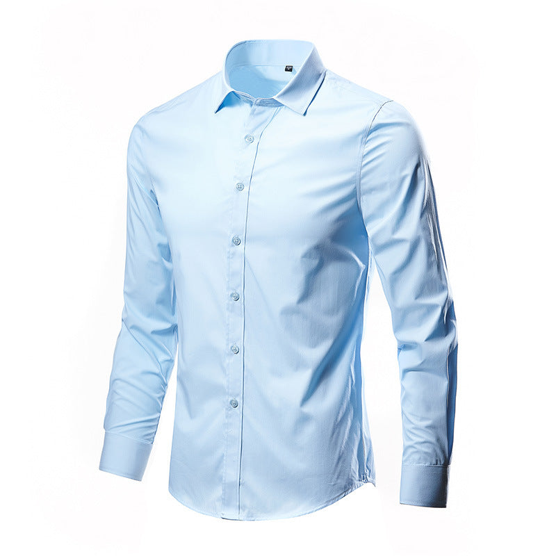 Herren nan Slim-Fit Businesshemd aus Stretch-Baumwollmix mit Kentkragen Echo Archiv