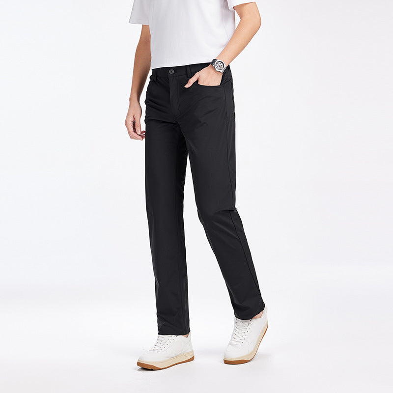 Herren Stretch-Chinohose mit praktischem Taschen-Design und schmaler Passform Echoarchiv