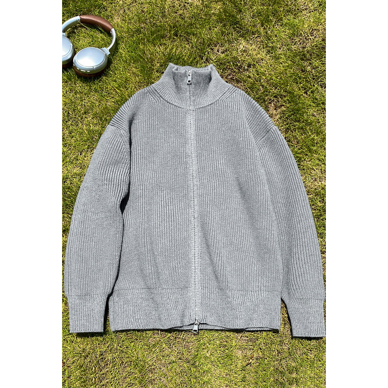 Damen Hochwertiger Strickpullover mit Stehkragen – Mavelle