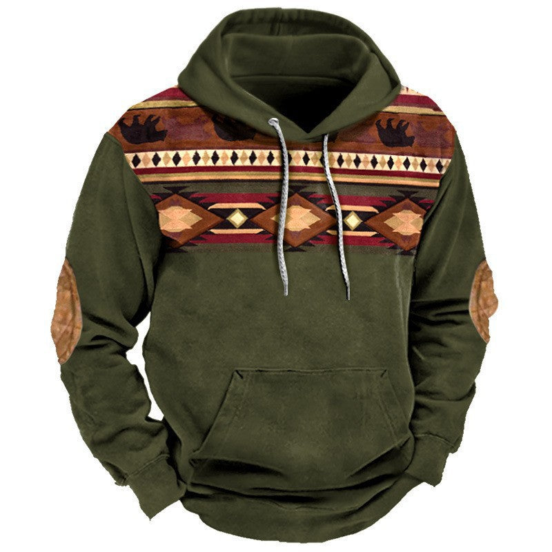 Herren Kapuzenpullover mit Western- und Cowboy-Design Echoarchiv