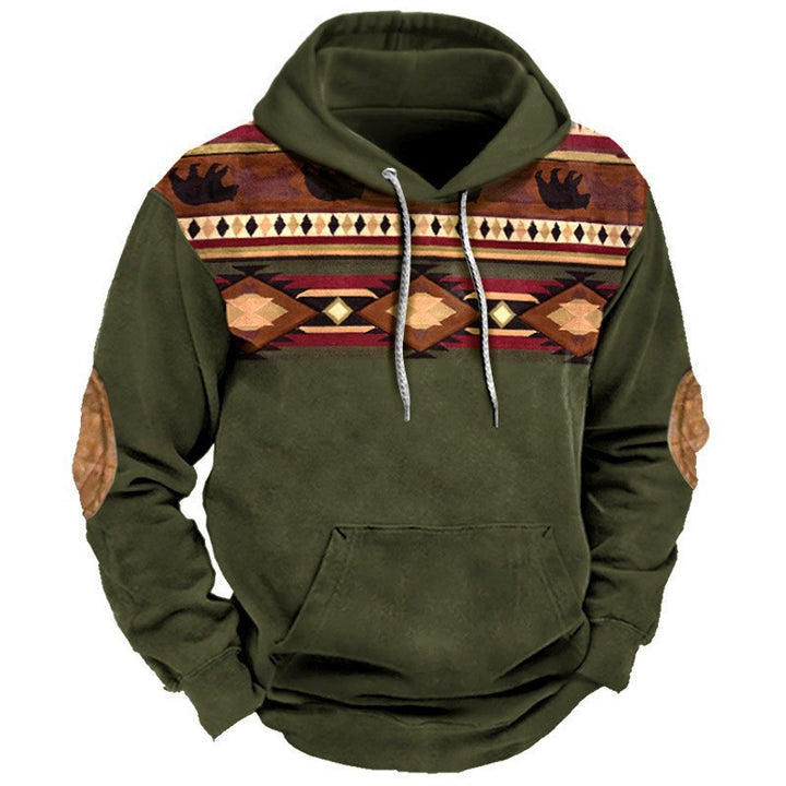Herren Kapuzenpullover mit Western- und Cowboy-Design Echoarchiv