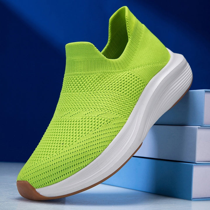 Unisex Atmungsaktiver Strick-Slip-On Sneaker mit Memory-Schaum-Zwischensohle Echoarchiv