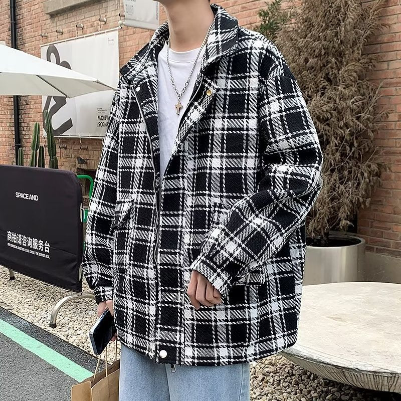 Herren Urbane Karomuster Jacke Echoarchiv