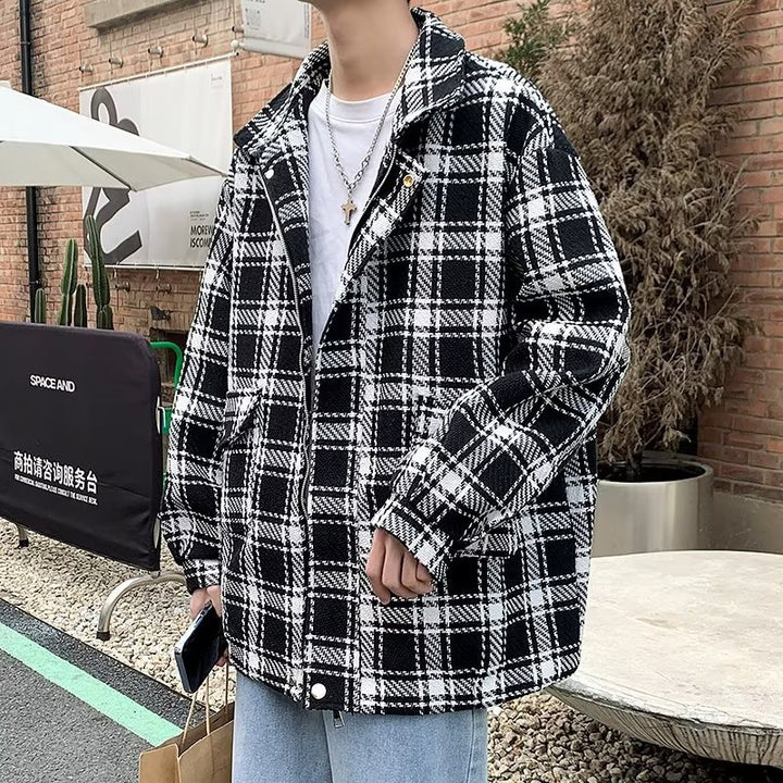 Herren Urbane Karomuster Jacke Echoarchiv