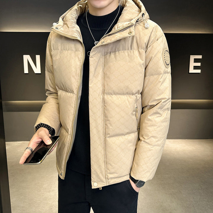 Herren modische Steppjacke mit verstellbarem Kragen und isolierendem Innenfutter Echoarchiv