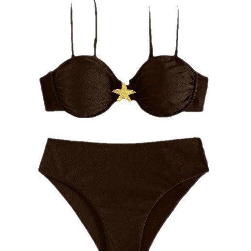 Damen Balconette-Bikini mit dekorativen Sternen Echo Archiv