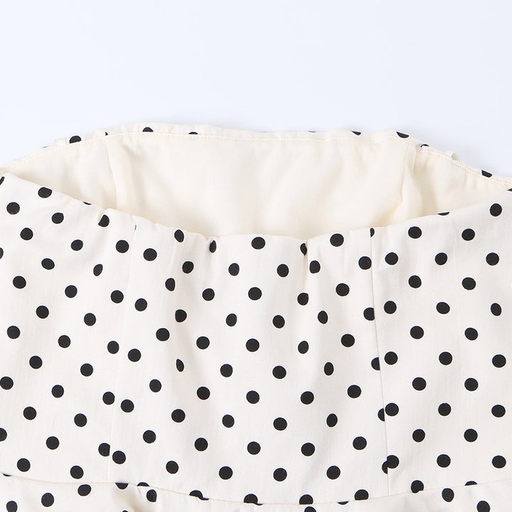 Damen Peplum-Oberteil mit strukturiertem Polka-Dot-Muster Echo Archiv